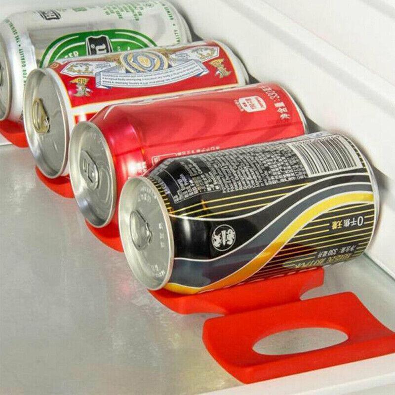Silicone Fridge Can Holder Bottle Rack Red | StorageOZ
