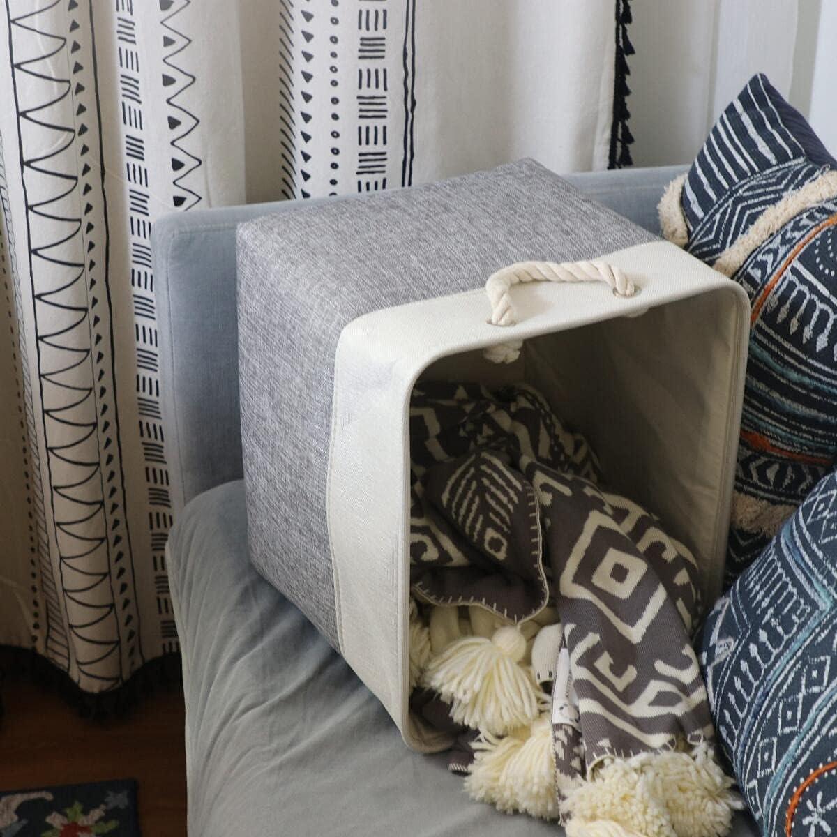 Foldable Linen Laundry Basket Six Colour Pairs | StorageOZ