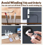 12 Pcs Cable Clips with Strong Adhesive Pad | StorageOZ