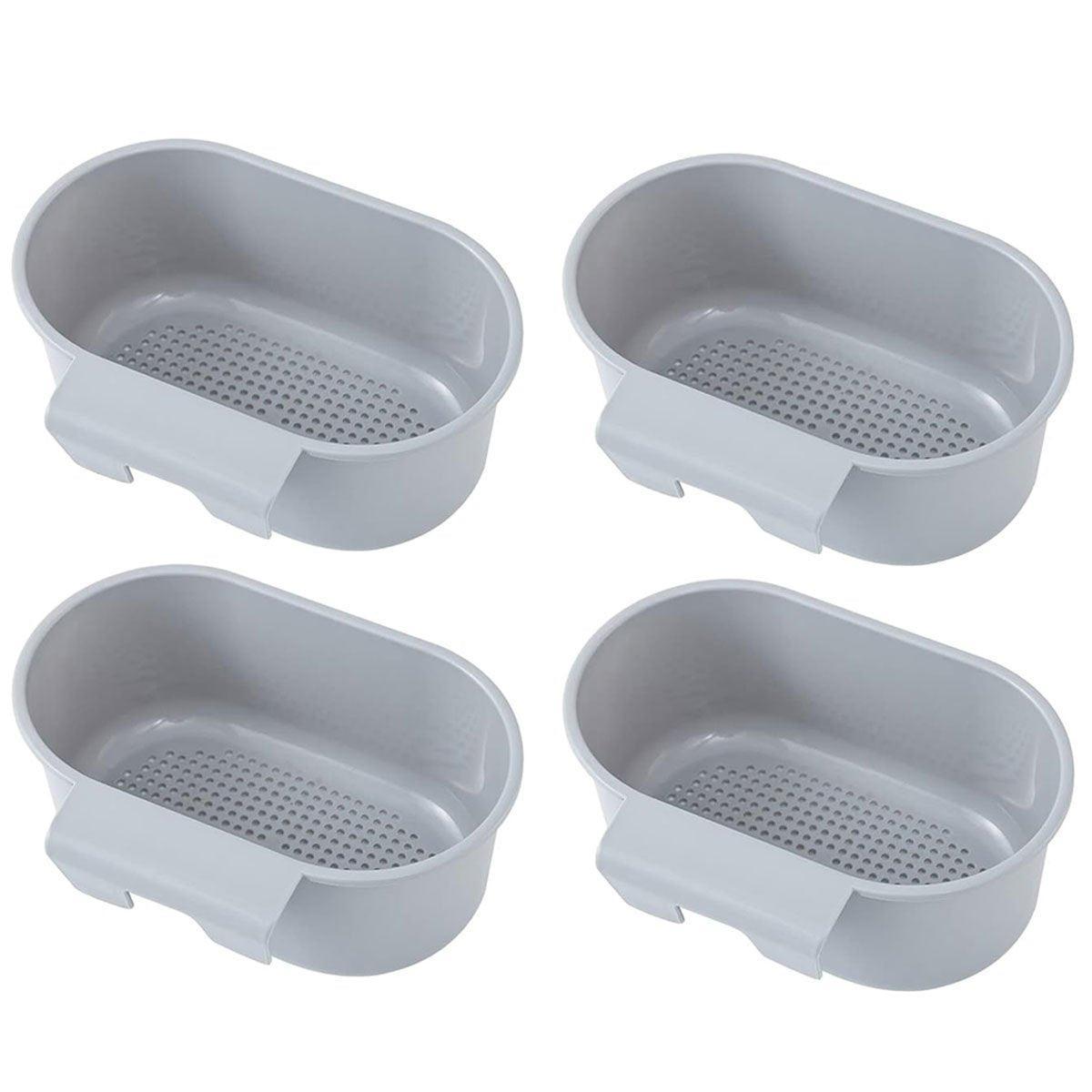 4 Pcs Sink Hanging Drain Baskets Two Colours | StorageOZ