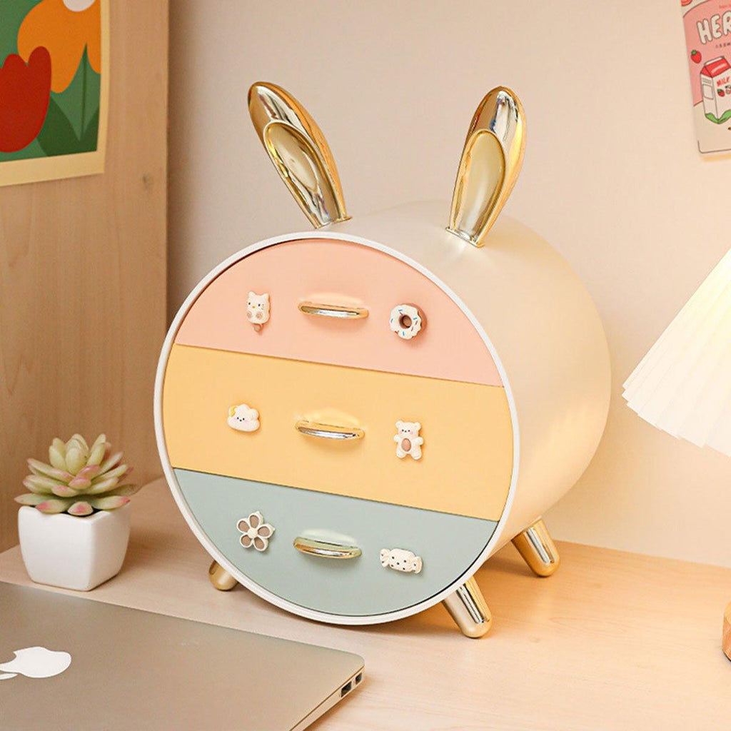 Round Multi Drawer Storage Box Two Colours | StorageOZ