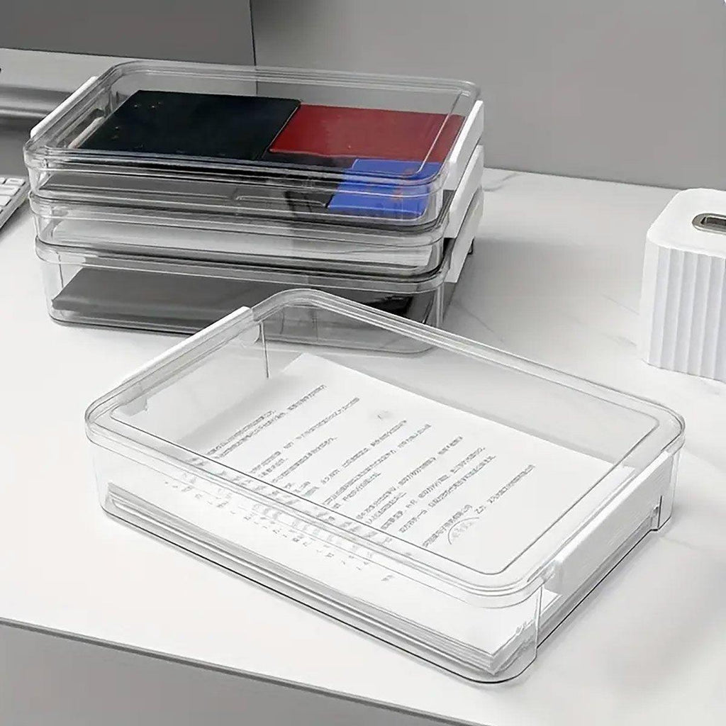 A4 Transparent File Storage Box Two Sizes | StorageOZ