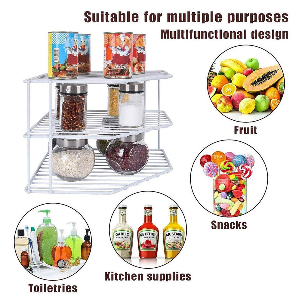 Iron Kitchen Spice Plate Rack Two Colours | StorageOZ