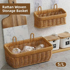 Wall Hanging Rattan Fruit Basket Two Sizes | StorageOZ
