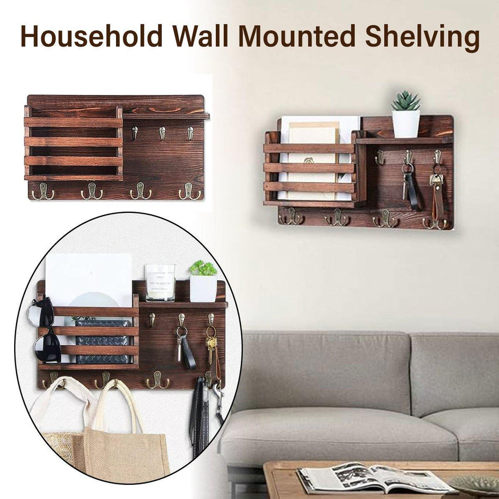 Wood Look Wall Shelf Storage Organiser Set | StorageOZ