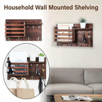 Wood Look Wall Shelf Storage Organiser Set | StorageOZ