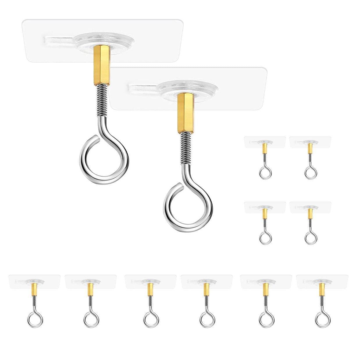 12 Pcs Stainless Steel Adhesive Wall Hooks | StorageOZ