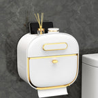 Wall Mounted Toilet Tissue Box Two Colours | StorageOZ