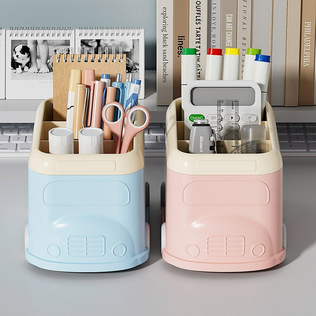 Bus Cartoon Desktop Pen Holder Two Colours | StorageOZ