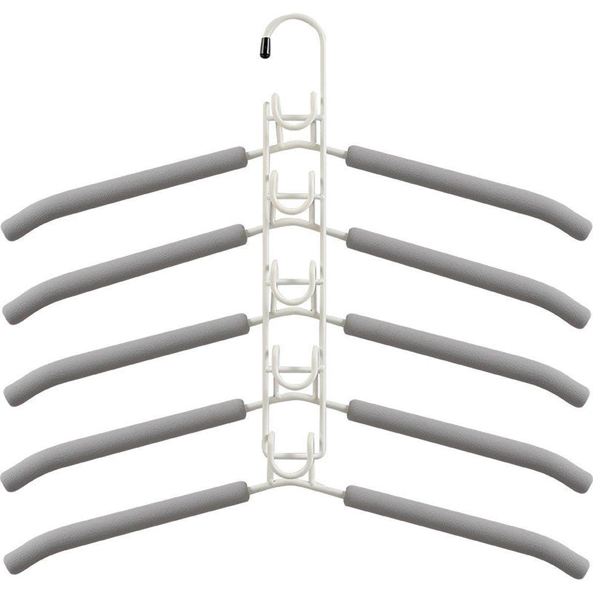 Multi Layer Folding Clothes Hanger Two Colours | StorageOZ