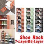 Vertical Shoe Rack 7 or 8 Tiers Three Colours | StorageOZ