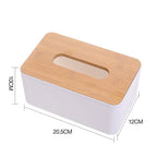 PP Wood Tissue Box Cover in Four Colours | StorageOZ