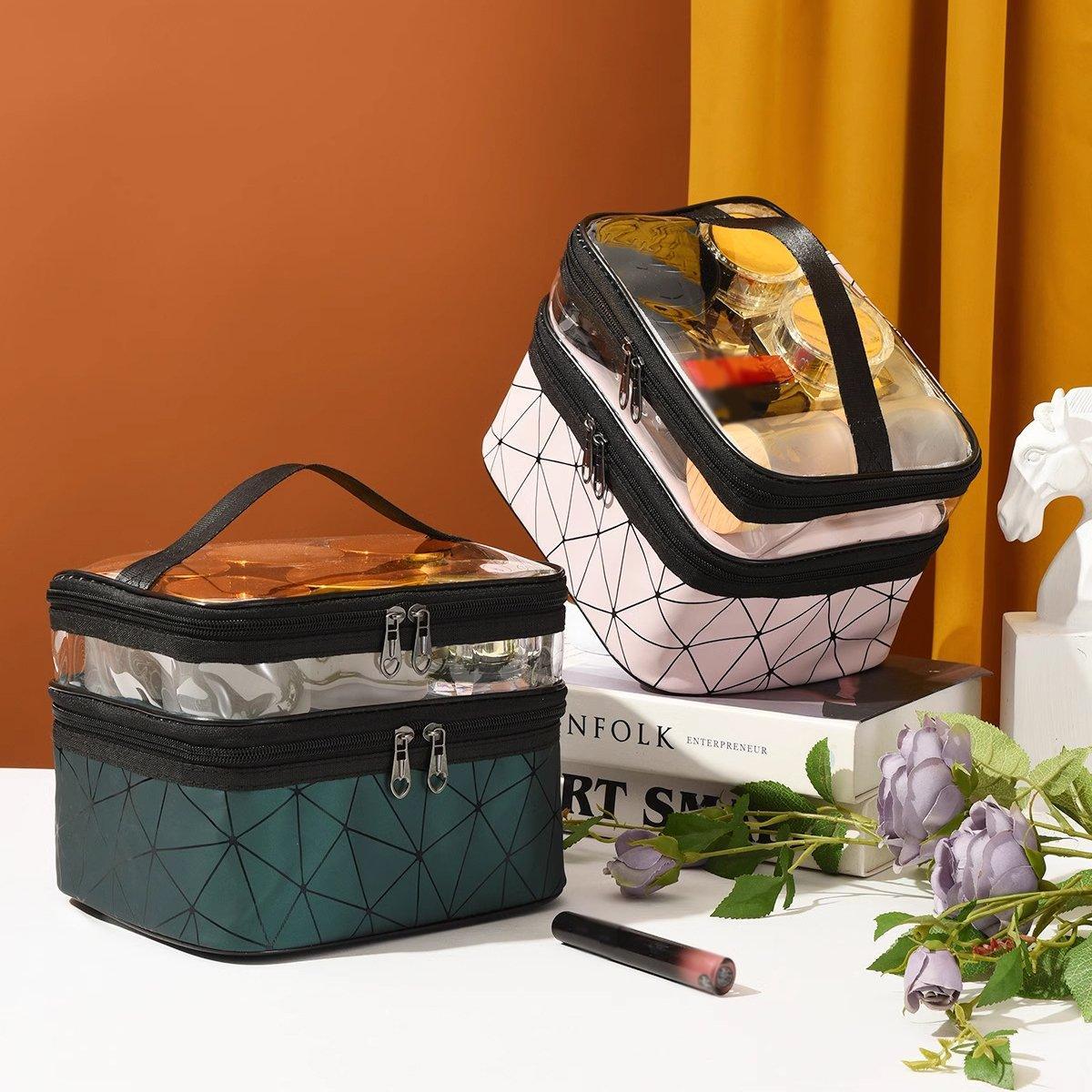 Double Layer Travel Makeup Bag Six Colours | StorageOZ