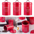 3 Pcs Sealed Kitchen Canister Jar Set Organiser | StorageOZ