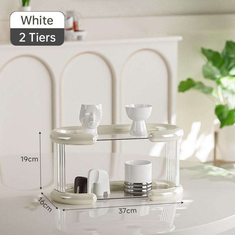 Two Tier Mug Organiser in Two Colours Set | StorageOZ