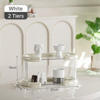 Two Tier Mug Organiser in Two Colours Set | StorageOZ