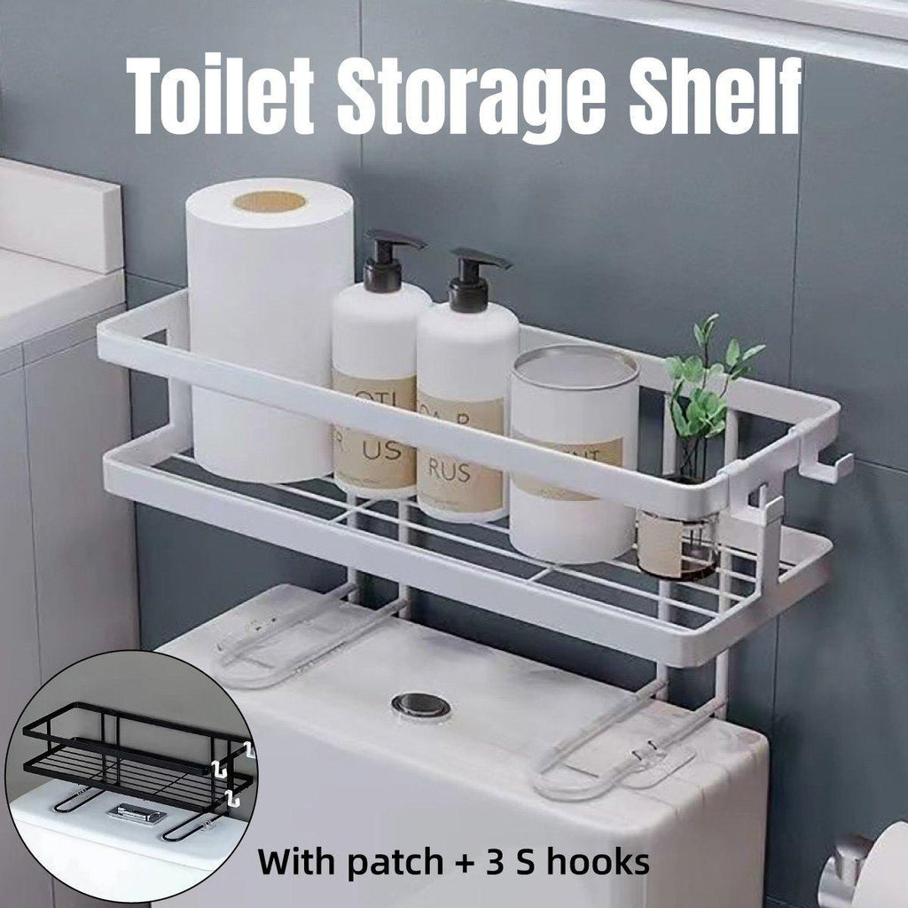 Stainless Bathroom Wall Storage Rack Two Colours | StorageOZ