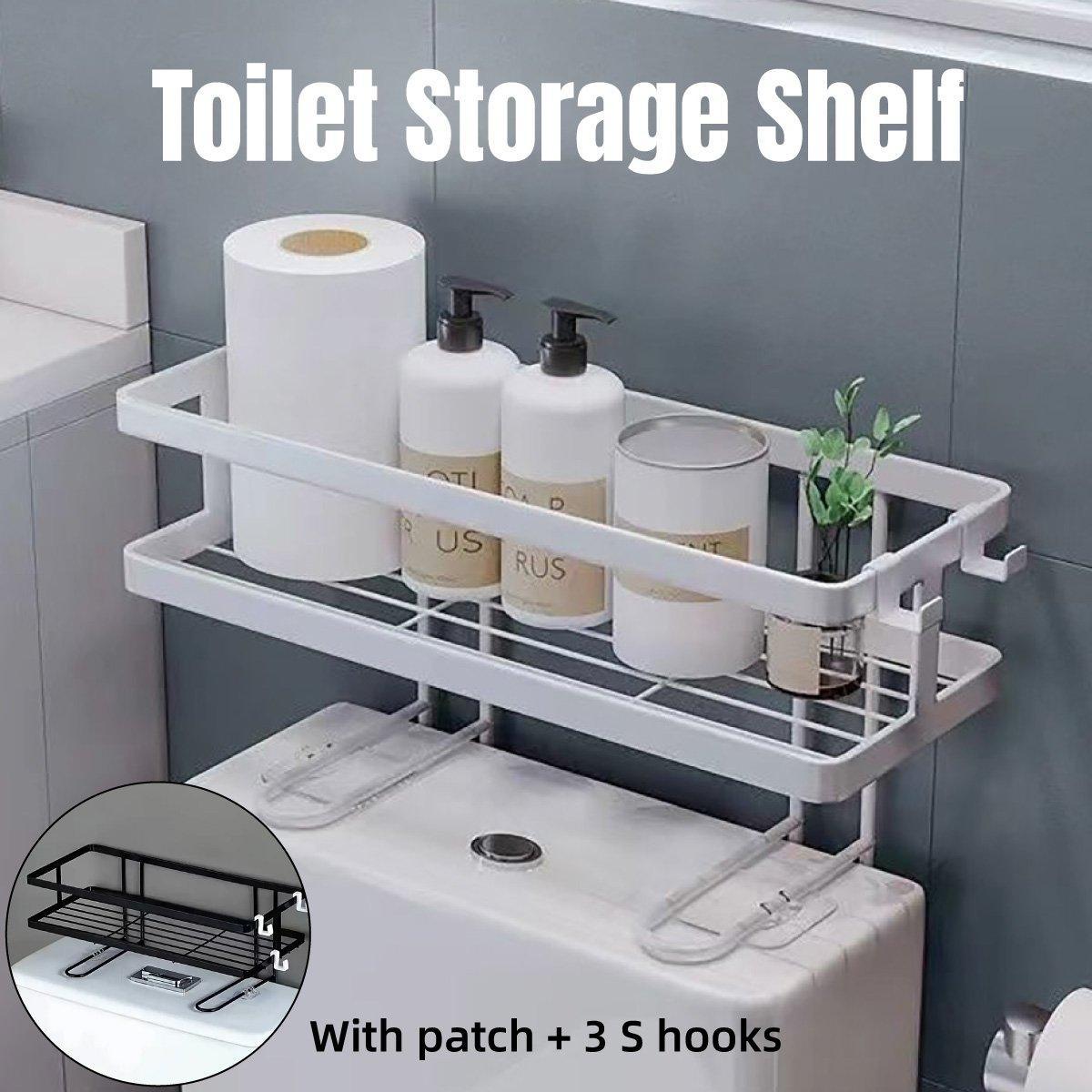 Stainless Bathroom Wall Storage Rack Two Colours | StorageOZ
