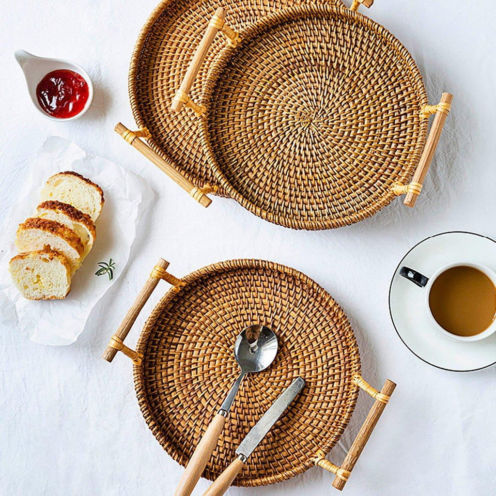 Rattan Serving Basket in Three Diameters | StorageOZ