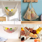 Hanging Mesh Fruit Basket for Kitchen Shelf | StorageOZ