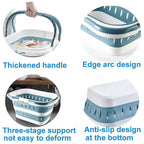 Folding Plastic Laundry Basket Two Colours | StorageOZ