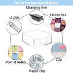 Clear Acrylic Sticky Note Holder Desk Box | StorageOZ