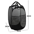2 Pcs Foldable Mesh Laundry Hamper Basket | StorageOZ