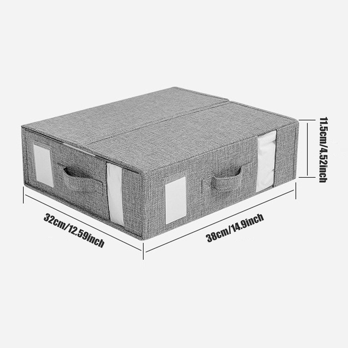 Fabric Storage Box with Window Four Colours | StorageOZ
