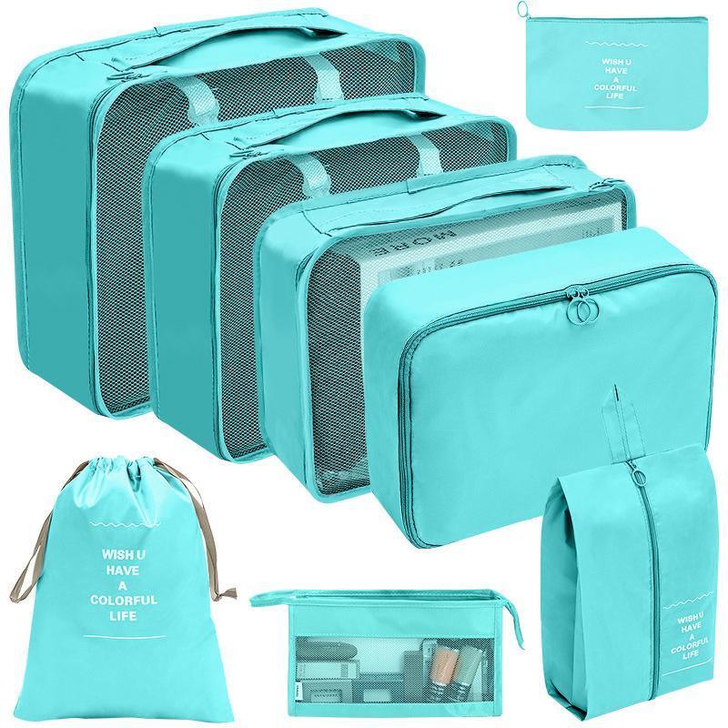 8 Pcs Waterproof Packing Cubes Six Colours | StorageOZ