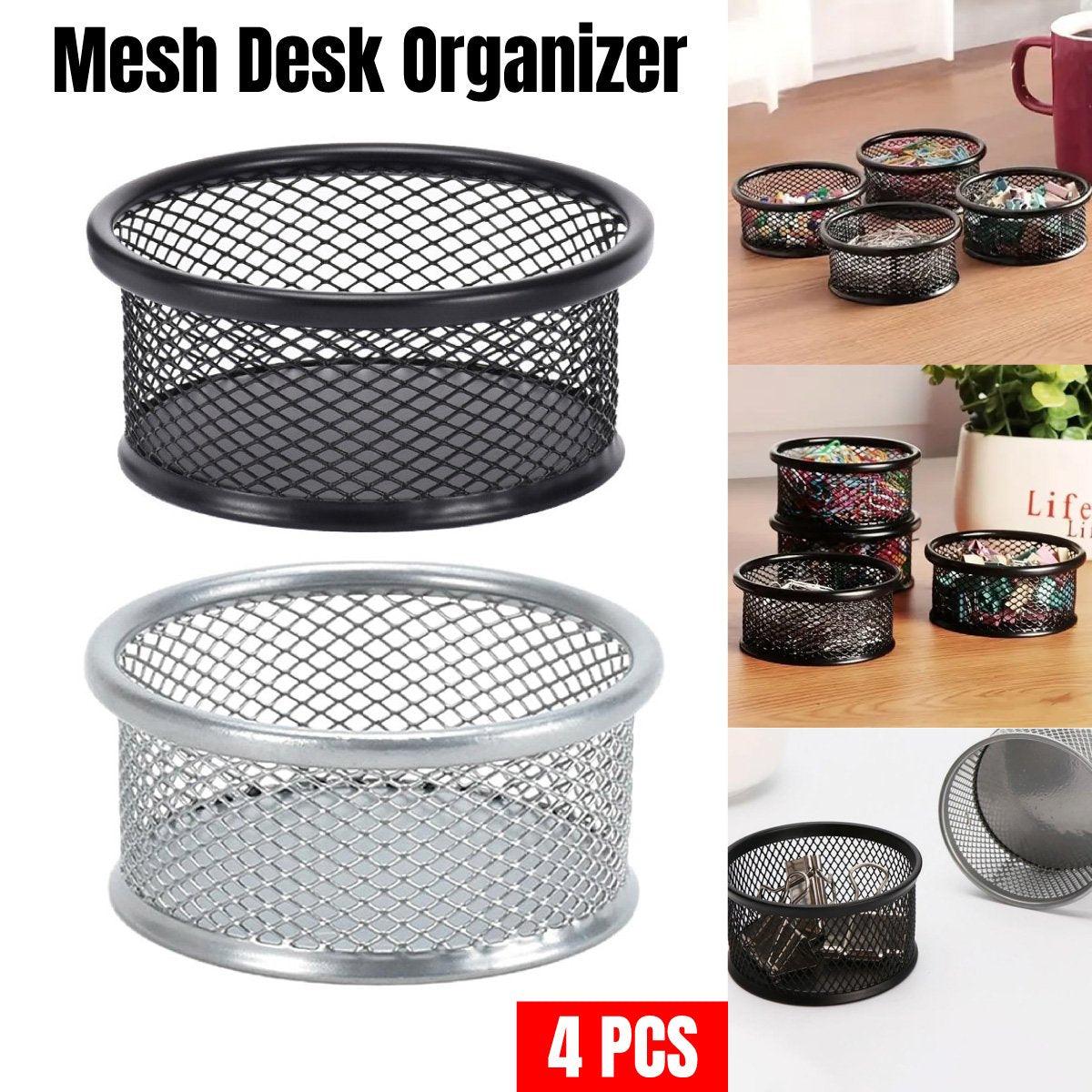 4 Pcs Metal Clip Storage Tubes Two Colours | StorageOZ