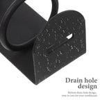 2pcs Iron Wall Mounted Toothbrush Holder No Punch Bathroom Storage Shelf Rack