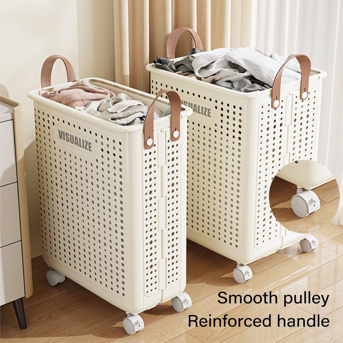 Folding Ventilated Laundry Basket Hamper | StorageOZ
