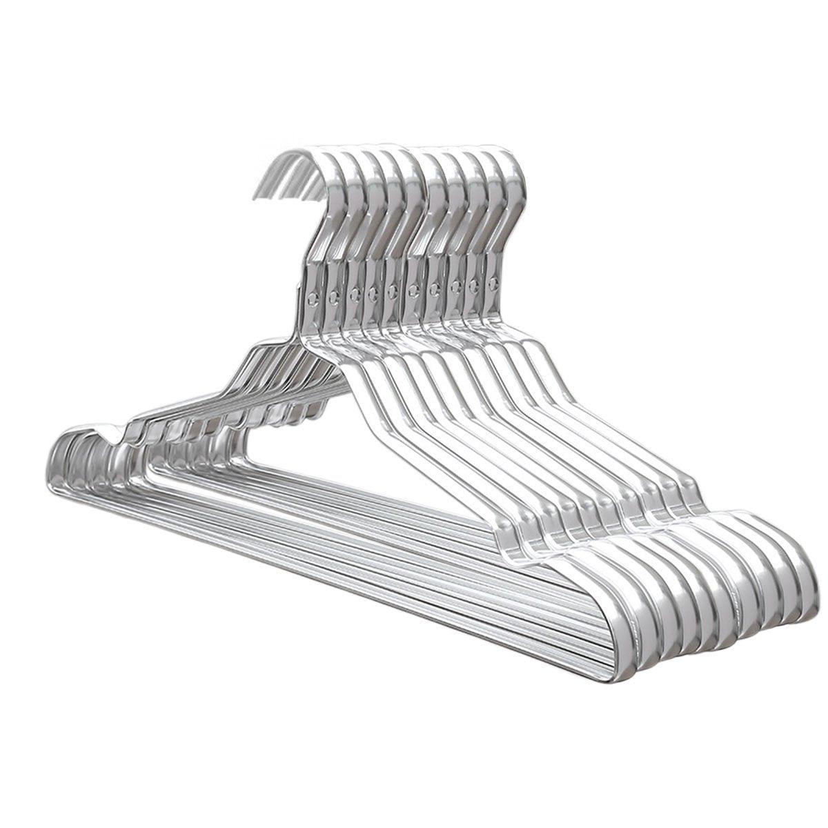 10 Pcs Aluminium Clothes Hangers Two Colours | StorageOZ