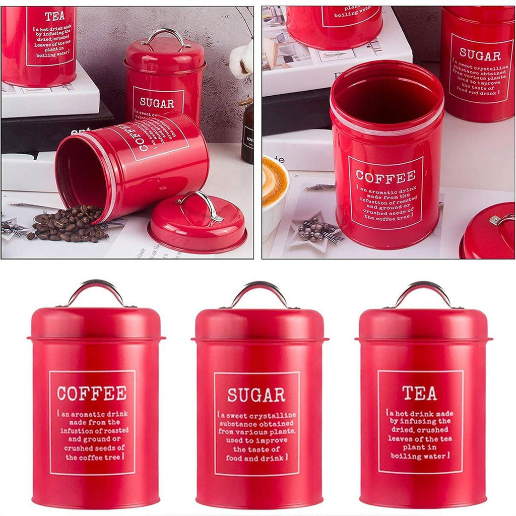 3 Pcs Sealed Kitchen Canister Jar Set Organiser | StorageOZ
