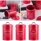 3 Pcs Sealed Kitchen Canister Jar Set Organiser | StorageOZ