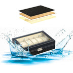 12 Grid Leather Watch Jewellery Display Box | StorageOZ