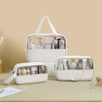 3 Pcs Clear PVC Makeup Bags in Five Colours | StorageOZ