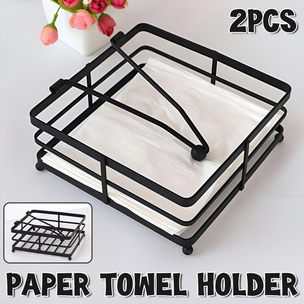 Black Paper Holder Kitchen Storage Organiser | StorageOZ