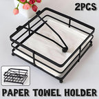 Black Paper Holder Kitchen Storage Organiser | StorageOZ
