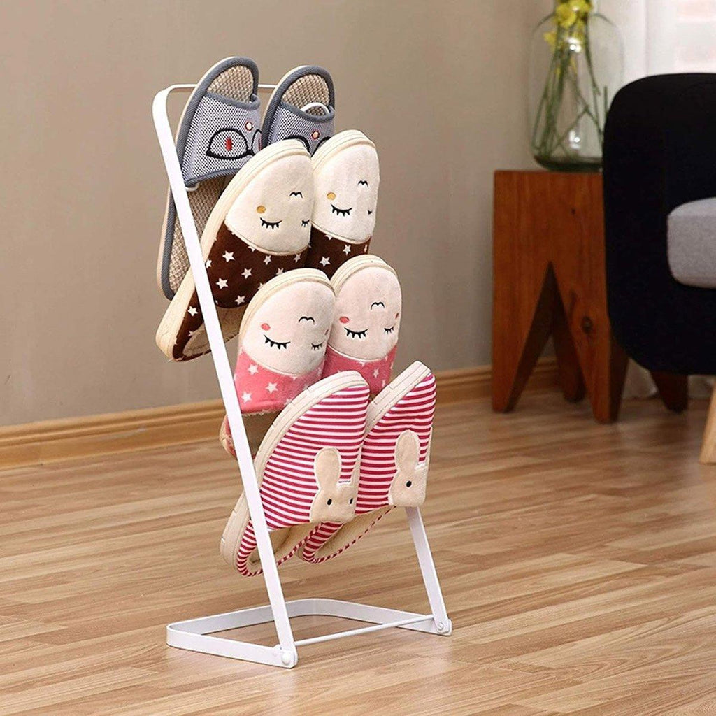 2 Tier Iron Slipper Rack with Drain Tray | StorageOZ