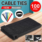 100 Pcs Reusable Cable Ties Two Colour Packs | StorageOZ