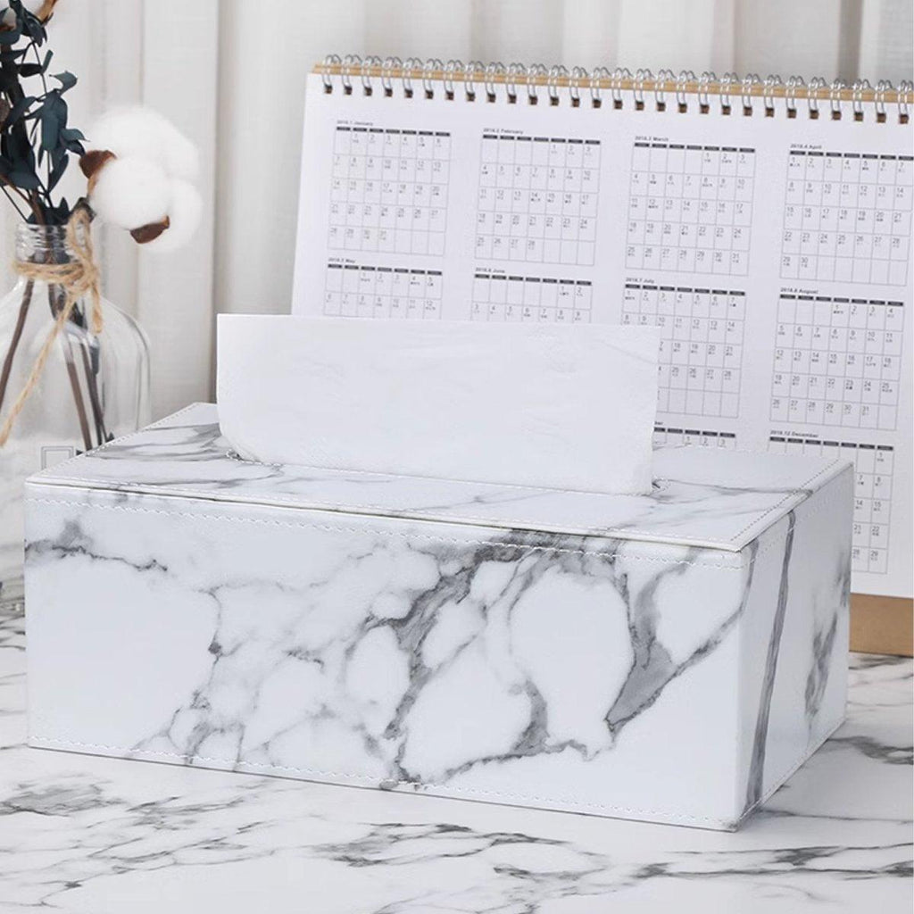 PU Leather Tissue Box Cover in Six Styles | StorageOZ