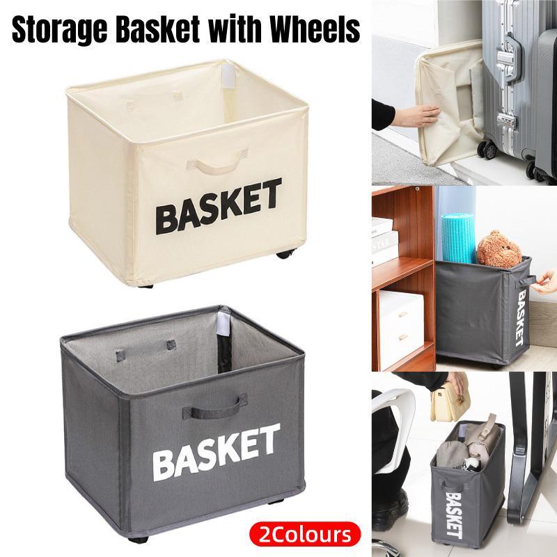 Rolling Collapsible Storage Basket Two Colours | StorageOZ