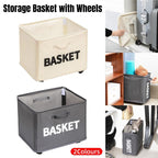 Rolling Collapsible Storage Basket Two Colours | StorageOZ