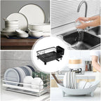 Kitchen Sink Dish Rack with Tray Two Colours | StorageOZ