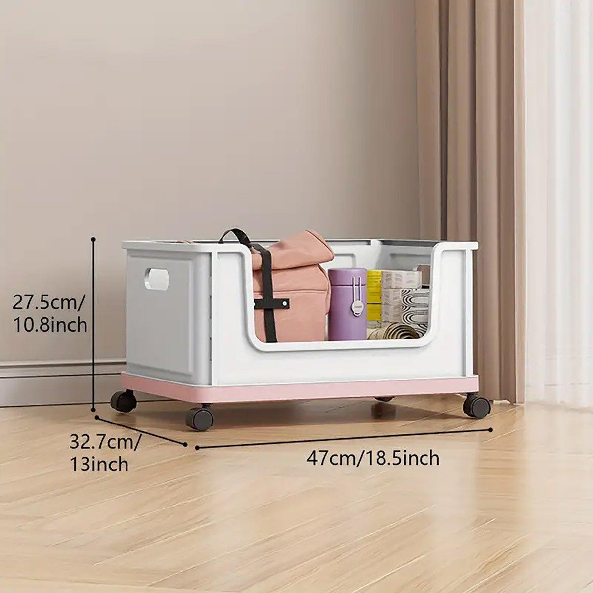 Under Desk Rolling Book Box Three Colours | StorageOZ