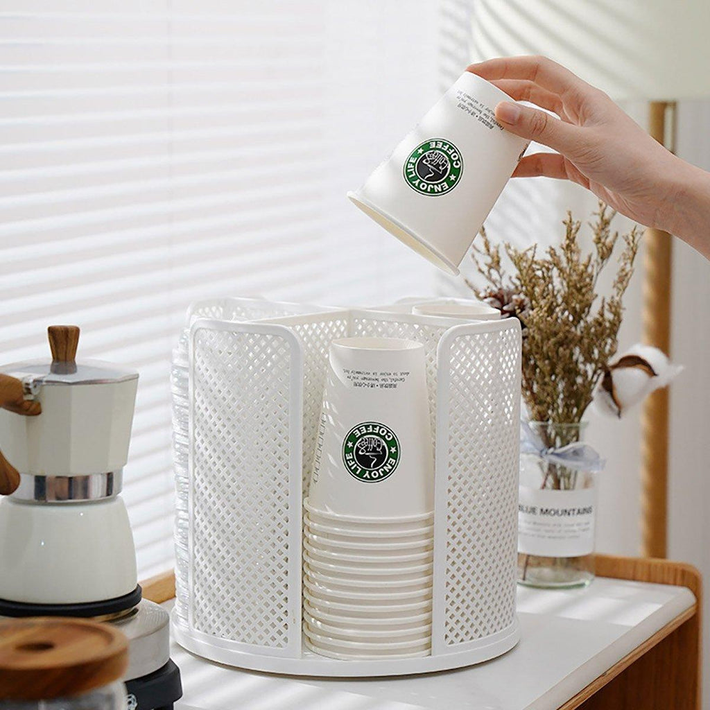 4 Compartment Rotating Cup Holder Three Colours | StorageOZ