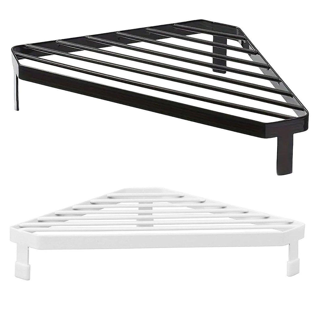 Metal Triangle Corner Kitchen Shelf Two Colours | StorageOZ