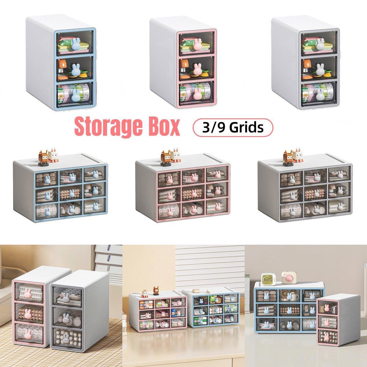 Rabbit Desktop Organiser 3 or 9 Grid Sizes | StorageOZ