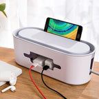 Lid Cable Management Box in Grey or White | StorageOZ